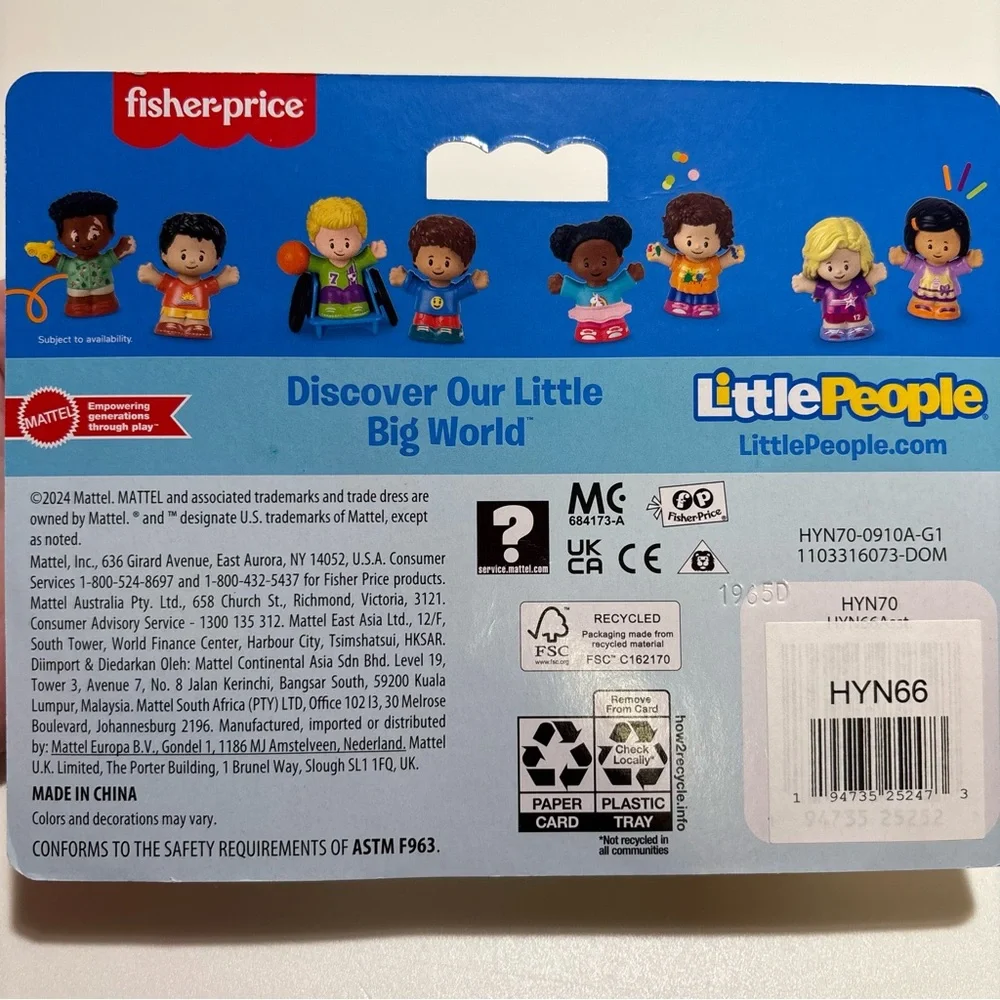 Fisher-Price Little People Friends Set - Pink and White - Picture 4 of 4